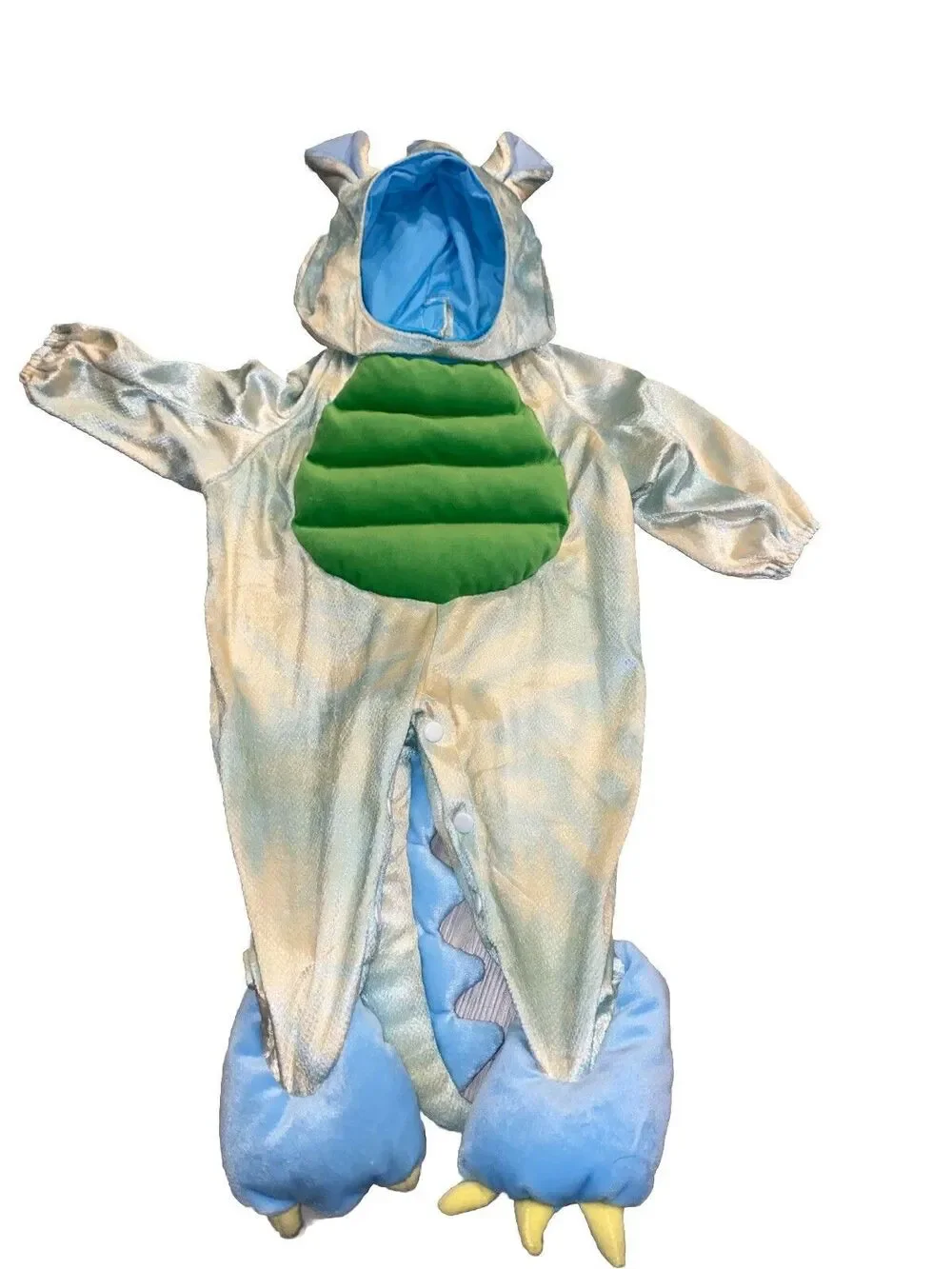 FUN WORLD DINOSAUR DRAGON MULTICOLOR SNAP 1 PIECE HALLOWEEN COSTUME BABY 12m 24m